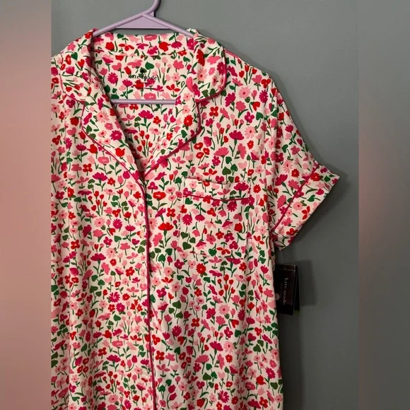 Only XL left!...Kate Spade Spring Charming Floral Pink Pajama Set